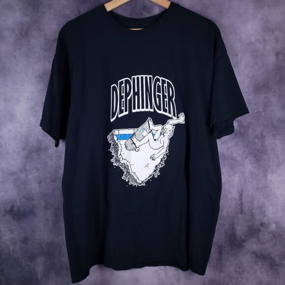 Dephinger Phoenix Arizona punk band 3D cartoon demon skate shirt - Picture 1 of 3